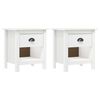 vidaXL Hill 2 db t&ouml;m&ouml;r fenyőfa &eacute;jjeliszekr&eacute;ny 46 x 35 x 49,5 cm