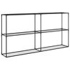 vidaXL 3-szintes n&ouml;v&eacute;nypolc Fekete 200 x 32 x 104 cm Ac&eacute;l