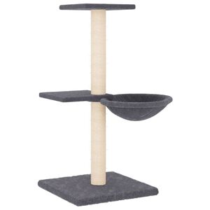 vidaXL s&ouml;t&eacute;tsz&uuml;rke macskab&uacute;tor sziz&aacute;l kapar&oacute;f&aacute;kkal 72 cm