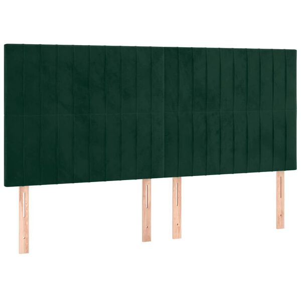 vidaXL s&ouml;t&eacute;tz&ouml;ld b&aacute;rsony LED-es fejt&aacute;mla 160x5x118/128 cm