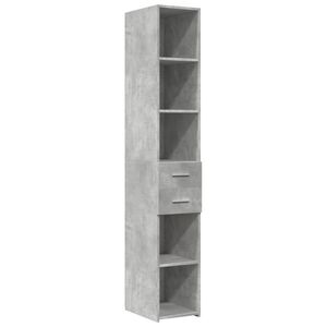 vidaXL betonsz&uuml;rke szerelt fa magasszekr&eacute;ny 30 x 42,5 x 185 cm