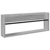 vidaXL Magazin &aacute;llv&aacute;ny polcokkal Sz&uuml;rke Sonoma 80 x 12 x 30 cm Faanyag