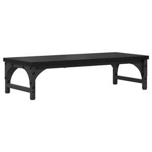 vidaXL Monitor Tart&oacute; Fekete T&ouml;lgy 55 x 23 x 14 cm Szerelt Fa