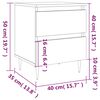vidaXL 2 db barna t&ouml;lgysz&iacute;nű &eacute;jjeliszekr&eacute;ny 40 x 35 x 50 cm