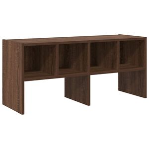 vidaXL cipőtart&oacute; &aacute;llv&aacute;ny rak&aacute;solhat&oacute; barna t&ouml;lgyfa 89,5x30x40 cm