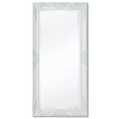 vidaXL fehér barokk stílusú fali tükör 100 x 50 cm