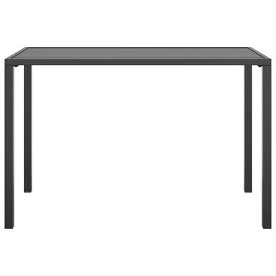 vidaXL antracitszürke acél kerti asztal 110 x 54 x 70 cm