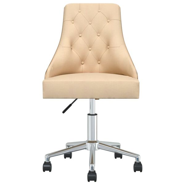 vidaXL 4 db kr&eacute;msz&iacute;nű sz&ouml;vet forg&oacute; &eacute;tkezősz&eacute;k