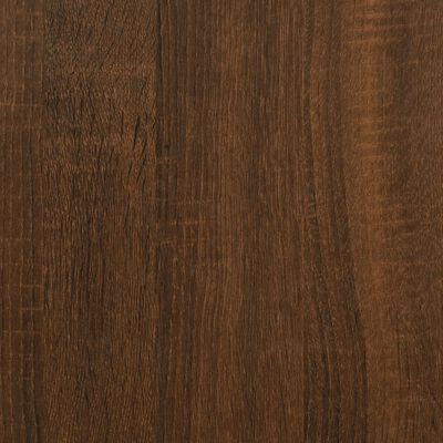 vidaXL barna tölgyszínű szerelt fa tálalóasztal 75x28x75 cm