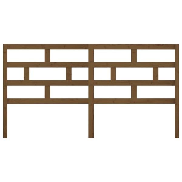 vidaXL mézbarna tömör fenyőfa ágy fejtámla 186 x 4 x 100 cm