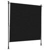 vidaXL K&uuml;lt&eacute;ri Rol&oacute;s &Aacute;rny&eacute;k Fekete 200 x 270 cm