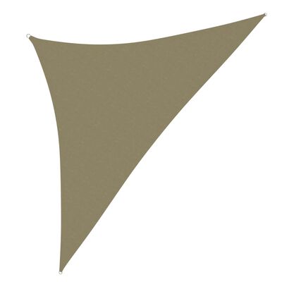 vidaXL bézs háromszög alakú oxford-szövet napvitorla 3 x 3 x 4,24 m