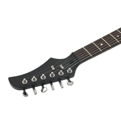 vidaXL fekete elektromos gitár kezdőknek tokkal 4/4 39"