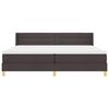 vidaXL Boxrug&oacute;s &aacute;gy matracmal S&ouml;t&eacute;t Barna 200 x 200 cm Poli&eacute;szter