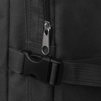 vidaXL katona stílusú hátizsák 65 L fekete