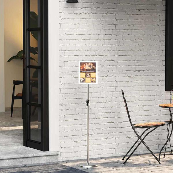 vidaXL Ki&aacute;ll&iacute;t&oacute; &Aacute;llv&aacute;ny Ez&uuml;st 25 x 25 x 125 cm Alum&iacute;nium