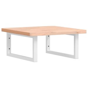 vidaXL ac&eacute;l &eacute;s t&ouml;m&ouml;r b&uuml;kkfa falra szerelhető mosd&oacute;polc