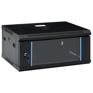 vidaXL 4U fali h&aacute;l&oacute;zati szekr&eacute;ny 19" IP20 600 x 450 x 285 mm