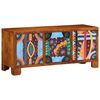 vidaXL Cipőpad t&aacute;rol&oacute;val M&eacute;z barna 100 x 35 x 45 cm T&ouml;m&ouml;r ak&aacute;cfa