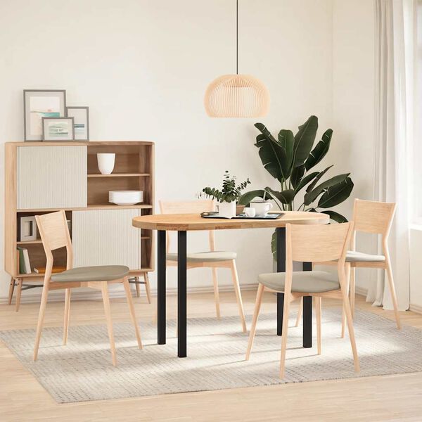 vidaXL 4 db fekete ac&eacute;l konzolasztal l&aacute;b 72-74 cm