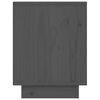 vidaXL 2 db szürke tömör fenyőfa éjjeliszekrény 40 x 30 x 40 cm
