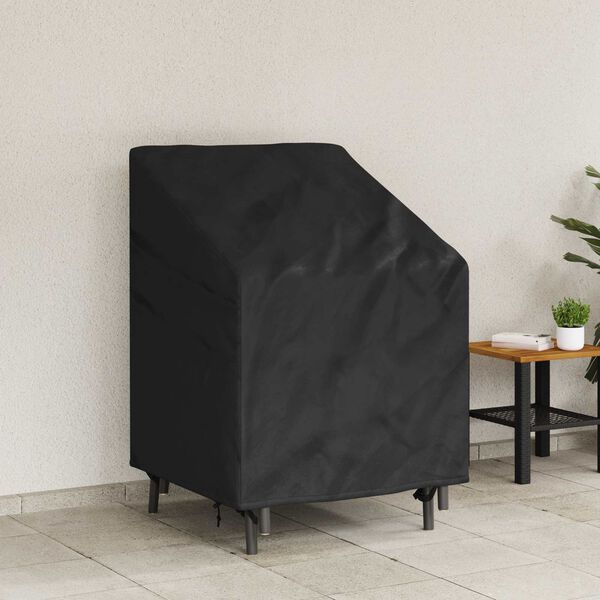 vidaXL Kerti Sz&eacute;k Bor&iacute;t&oacute; Fekete 75 x 78 x 65 / 100 cm 600D Oxford Sz&ouml;vet