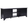 vidaXL fekete t&ouml;m&ouml;r cs&aacute;sz&aacute;rfa TV-szekr&eacute;ny 108 x 30 x 40 cm