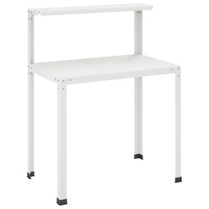 vidaXL &Uuml;ltetőasztal 100 x 50 x 104 cm Porsz&oacute;rt ac&eacute;l Feh&eacute;r