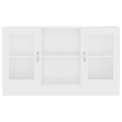 vidaXL fehér forgácslap vitrinszekrény 120 x 30,5 x 70 cm