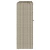 vidaXL Tárolószekrény tárolóval Világosszürke 100 x 36 x 102 cm Rattan
