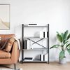 vidaXL K&ouml;nyvespolc Sz&uuml;rke sonoma 80 x 30 x 120 cm Faanyag