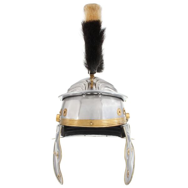 vidaXL ezüstszínű antik római harcos acélsisak LARP másolat