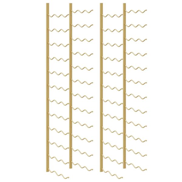 vidaXL 2 db arany vas falra szerelhető bortart&oacute; &aacute;llv&aacute;ny 36 palacknak