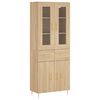 vidaXL sonoma t&ouml;lgy szerelt fa magasszekr&eacute;ny 69,5 x 34 x 180 cm