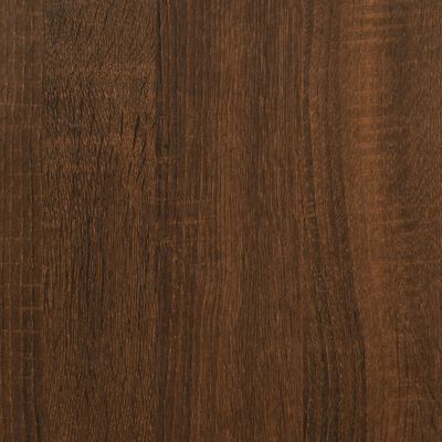 vidaXL barna tölgyszínű szerelt fa tálalóasztal 72,5x25x75 cm