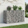 vidaXL Gabion emelt &aacute;gy Ez&uuml;st 130 x 50 x 80 cm Horganyzott ac&eacute;l