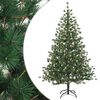 vidaXL Műanyag Hajtogat&oacute;s Kar&aacute;csonyfa 150 cm 150 LED Meleg feh&eacute;r