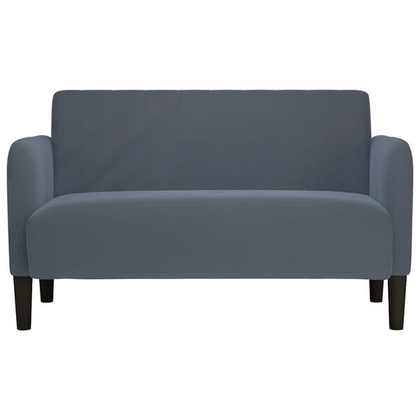 vidaXL sötétszürke bársony loveseat kanapé 109 cm