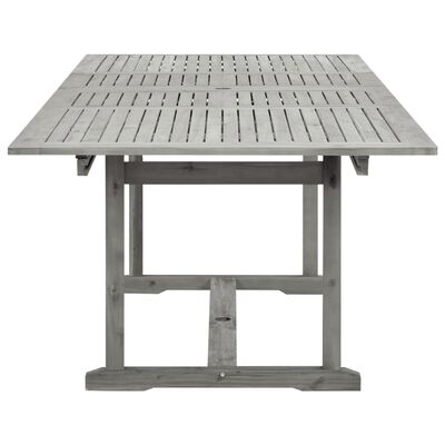vidaXL tömör akácfa kerti étkezőasztal (160-240) x 100 x 75 cm
