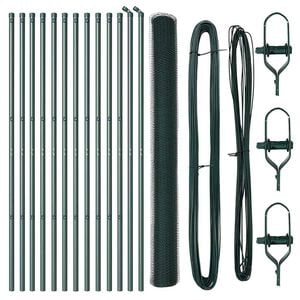 vidaXL Hatsz&ouml;gletű ker&iacute;t&eacute;s talajr&ouml;gz&iacute;tő 25 x 1,5 m PVC-bevonatos ac&eacute;l