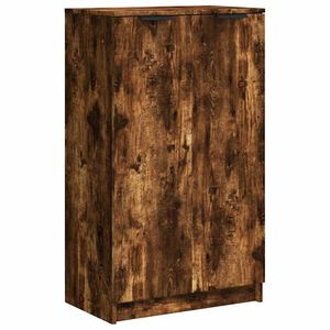 vidaXL f&uuml;st&ouml;s t&ouml;lgysz&iacute;nű szerelt fa cipősszekr&eacute;ny 59 x 35 x 100 cm