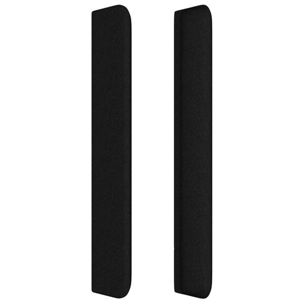 vidaXL fekete sz&ouml;vet fejt&aacute;mla sz&aacute;rnyakkal 163x16x118/128 cm