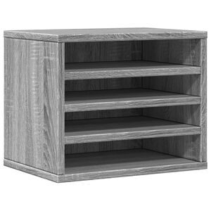 vidaXL sz&uuml;rke sonoma sz&iacute;nű szerelt fa asztali szervező 36x26x29,5 cm