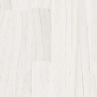 vidaXL fehér tömör fenyőfa ágykeret 75x190 cm (2FT6 Small Single)
