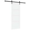 vidaXL Cs&uacute;sz&oacute; ajt&oacute; ORKDAL 78 x 202 cm Szerelt Fa Feh&eacute;r &eacute;s Fekete