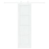 vidaXL Cs&uacute;sz&oacute; ajt&oacute; Feh&eacute;r 61 x 198,5 cm T&ouml;m&ouml;r fenyőfa