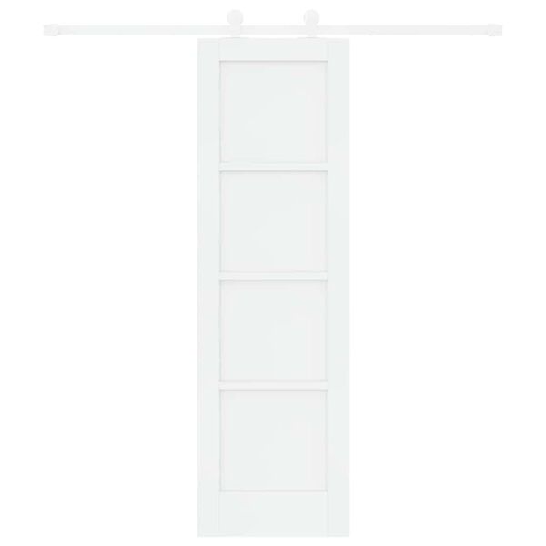 vidaXL Cs&uacute;sz&oacute; ajt&oacute; Feh&eacute;r 61 x 198,5 cm T&ouml;m&ouml;r fenyőfa