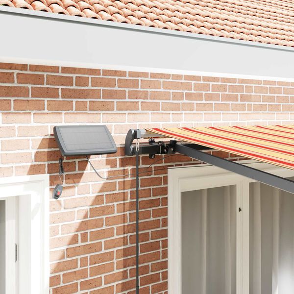 vidaXL Beh&uacute;zhat&oacute; napellenző S&aacute;rga &eacute;s narancs 300 x 250 cm sz&ouml;vet