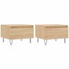 vidaXL 2 db sonoma t&ouml;lgy szerelt fa doh&aacute;nyz&oacute;asztal 50 x 46 x 35 cm
