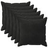 vidaXL P&aacute;rna huzat 6 pcs HOUTEN Fekete 65 x 65 cm B&aacute;rsony
